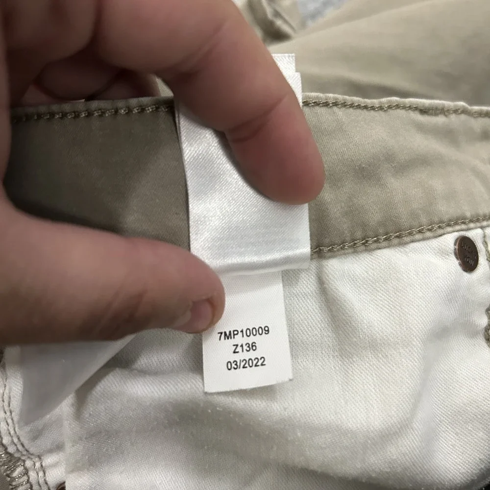 Lucky Brand Jeans Mens 30x30 Beige 121 Slim Straight Stretch Five Pocket Pants